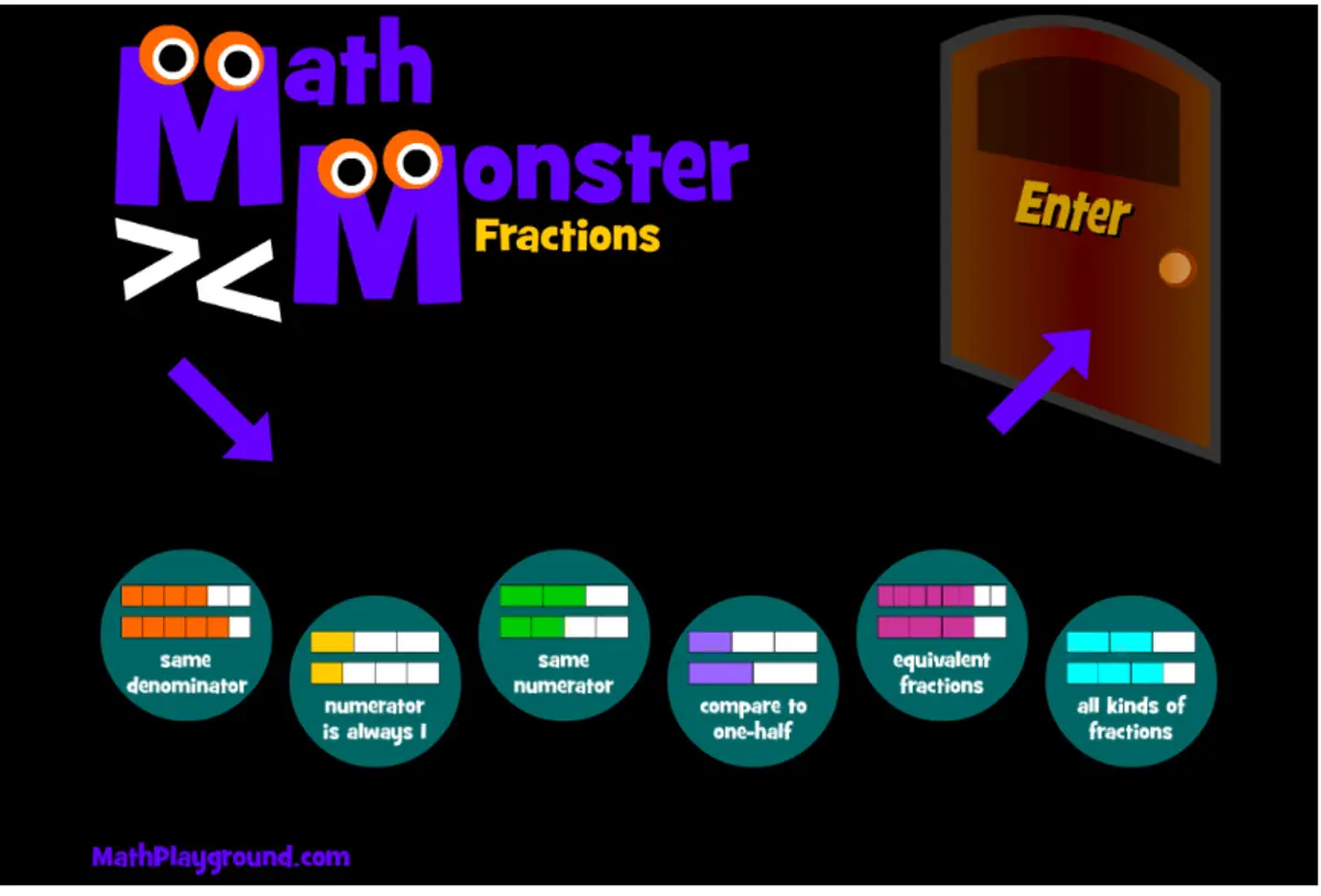 Math monster fractions