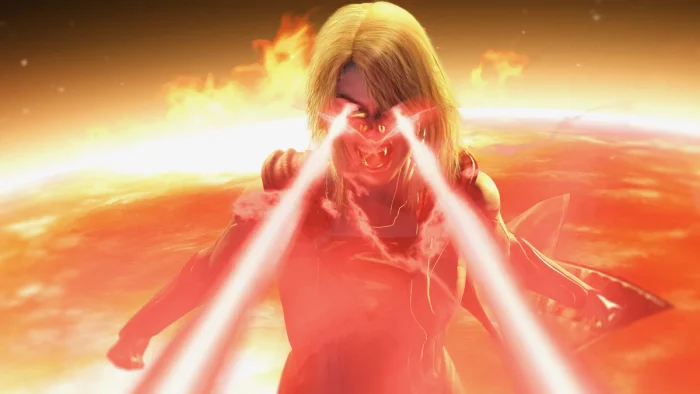 Supergirl heat vision