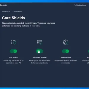 Avast premium core shields