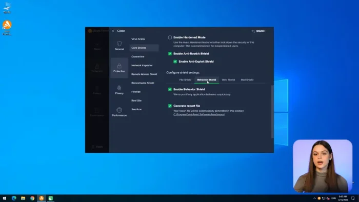 Avast premium modes