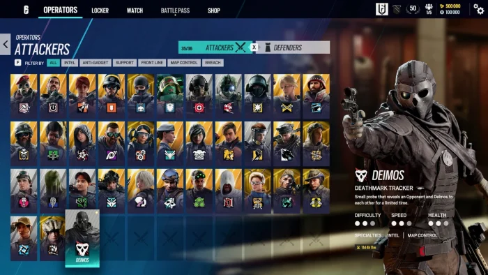 Choose character skins