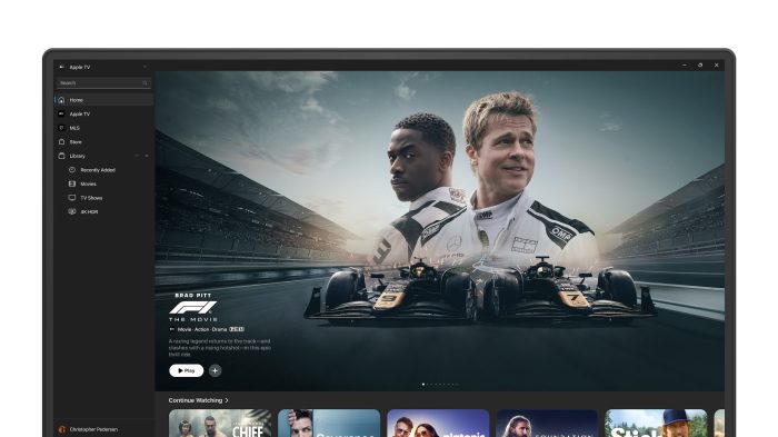 F1 the movie on apple tv