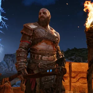 Kratos serious face