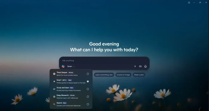 New copilot options menu - Microsoft Copilot for Windows PC: Download Guide, Tips & Features