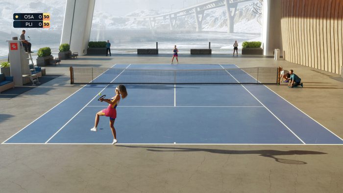Osaka playing