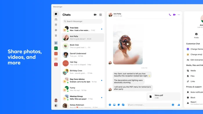 Share files videos photos