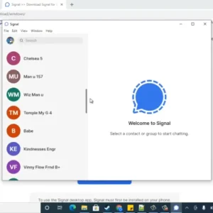 Signal on laptop use