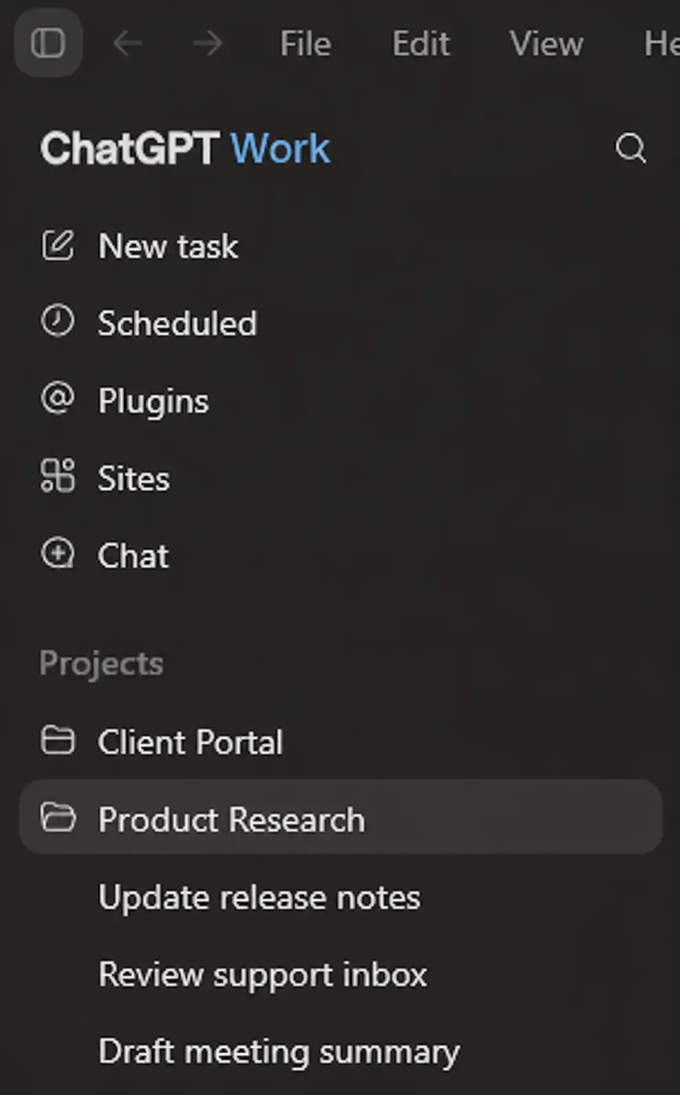 Chatgpt work project sidebar windows - ChatGPT for Windows PC: Download Guide, Tips & Features