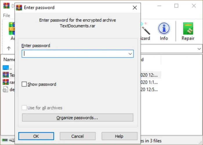 Create password