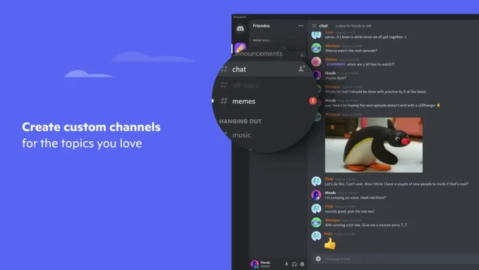Custom channels