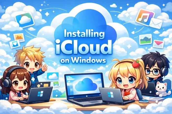 Icloud for pc with chibi anime characters Icloud for pc with chibi anime characters