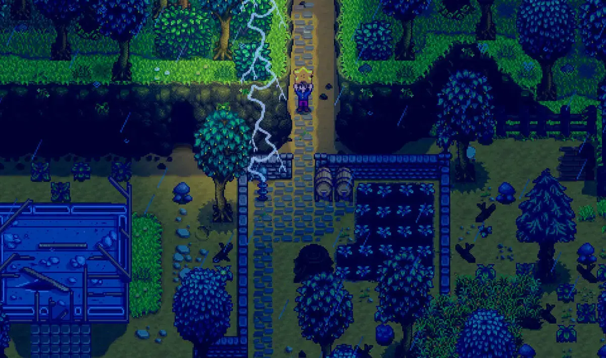 Raining thunder - Stardew Valley for Windows PC: Download Guide, Tips and Features