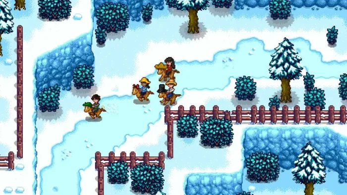 Snow riding horses - Stardew Valley for Windows PC: Download Guide, Tips and Features