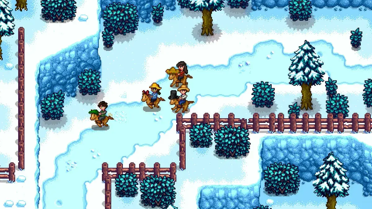 Snow riding horses - Stardew Valley for Windows PC: Download Guide, Tips and Features