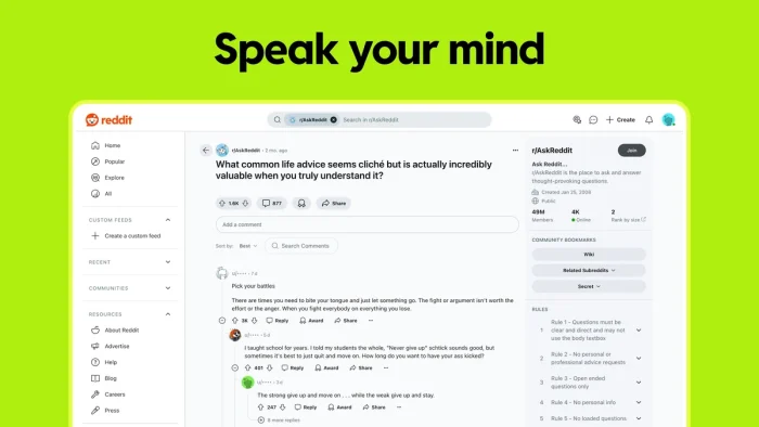 Speak your mind