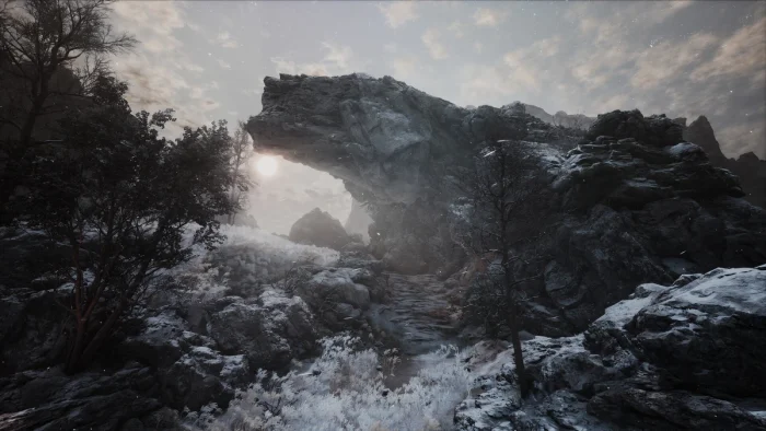 White snow