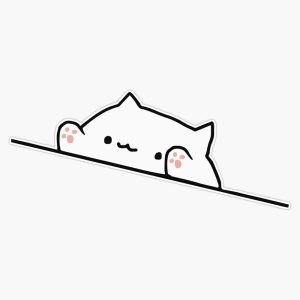 Bongo cat sticker