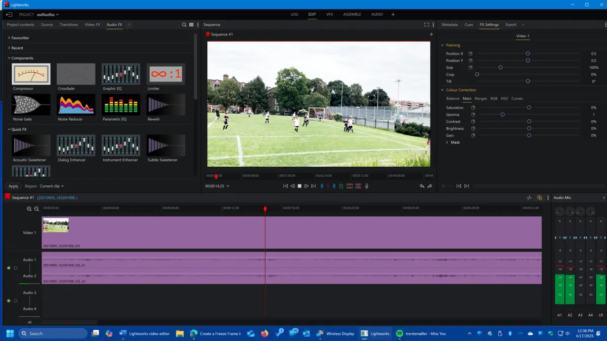 Lightworks video editor