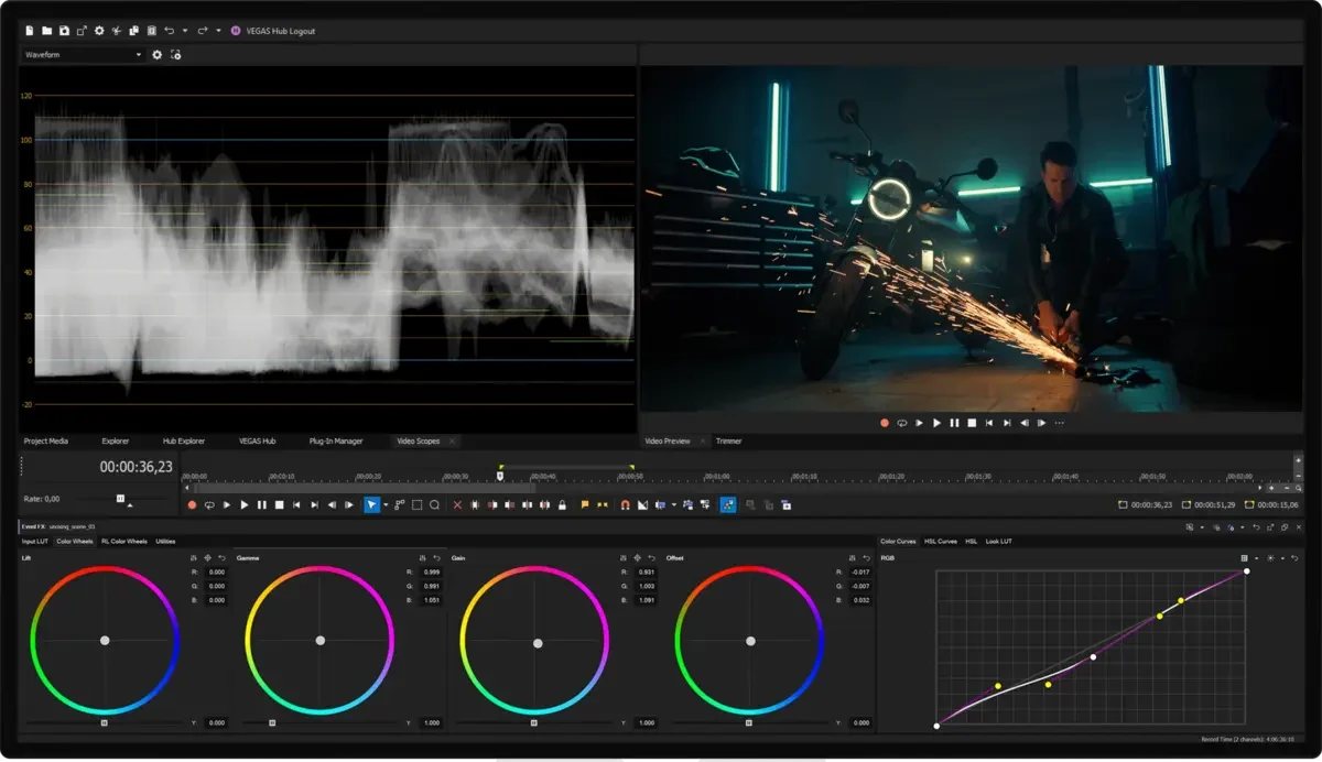Vegas pro video editor