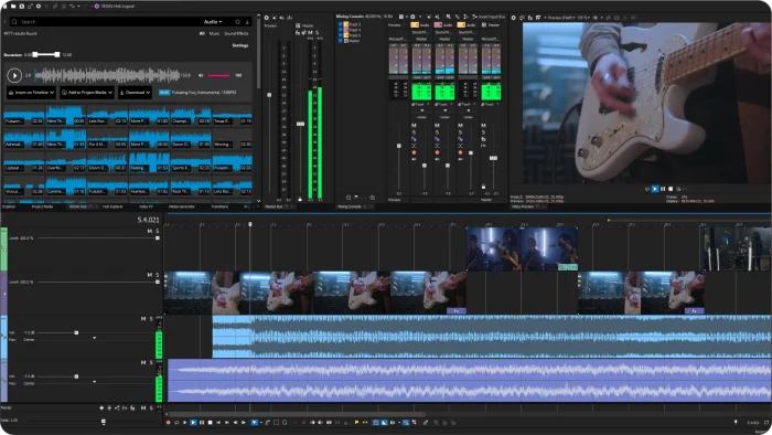 Editing audio video