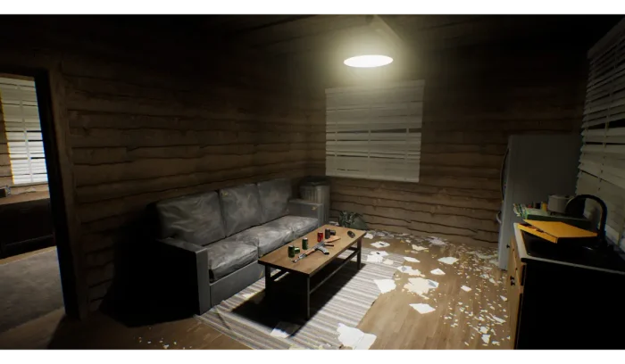 Inside house