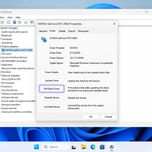 06 windows 11 device manager roll back driver