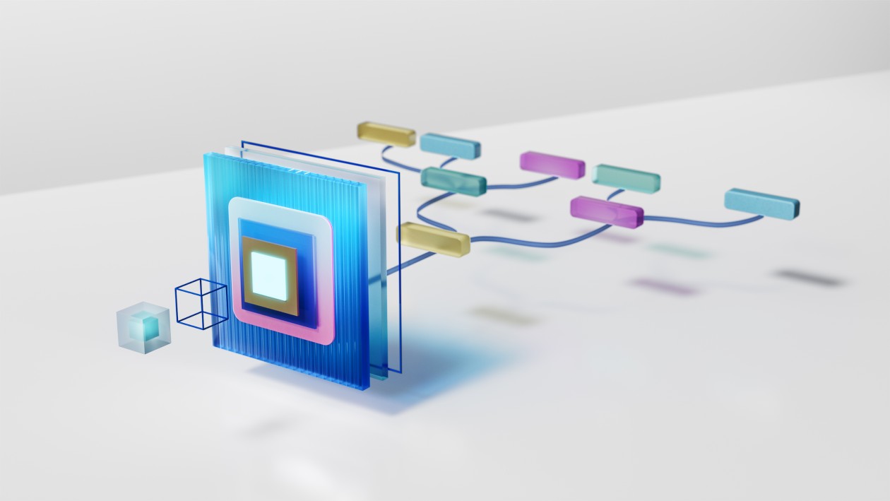 A computer generated image of a blue square with a square and a square with a square and a square with a square and a square with a square and a square with a square and a square with