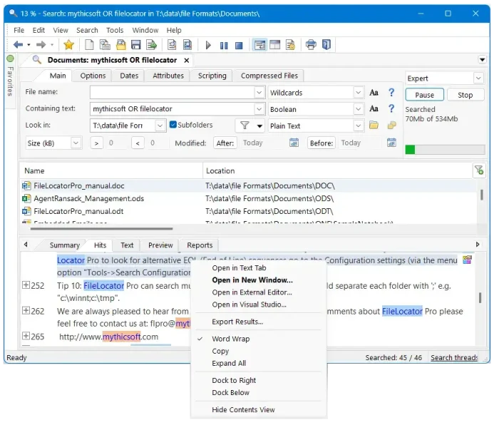 Agenttransack screenshot