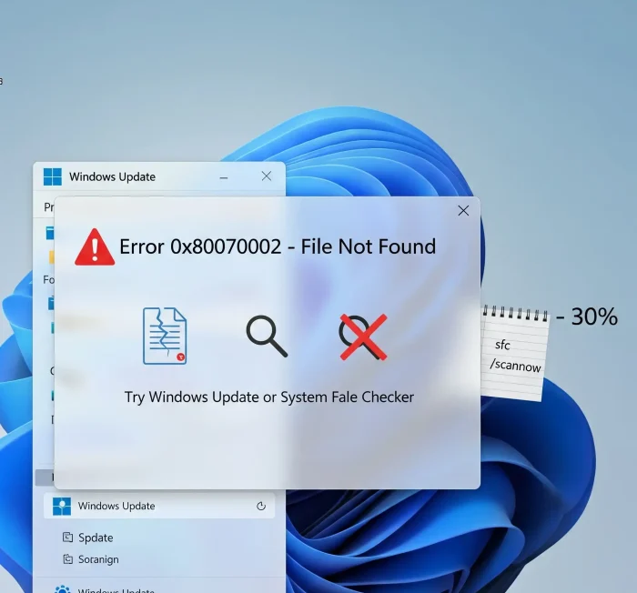 Error code 0x80070002