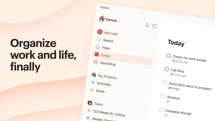 Todoist screenshot