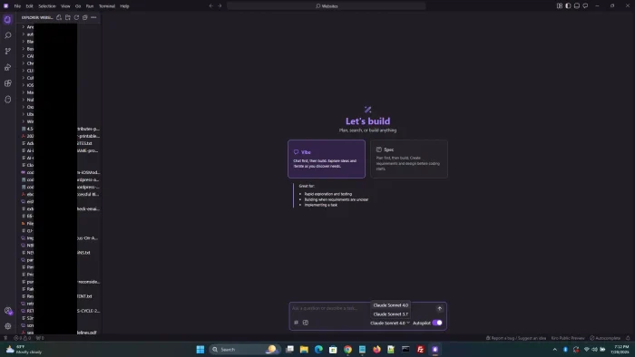 Kiro main home screen #1