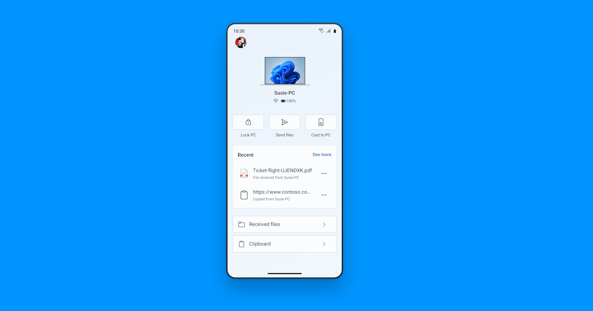 Previewing enhanced link to windows experience for android devices.png