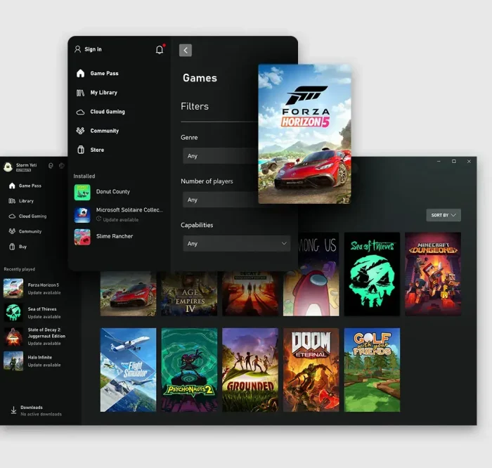 Gamepass filters