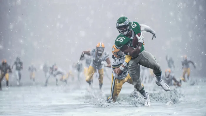 Gameplay graphics in snow