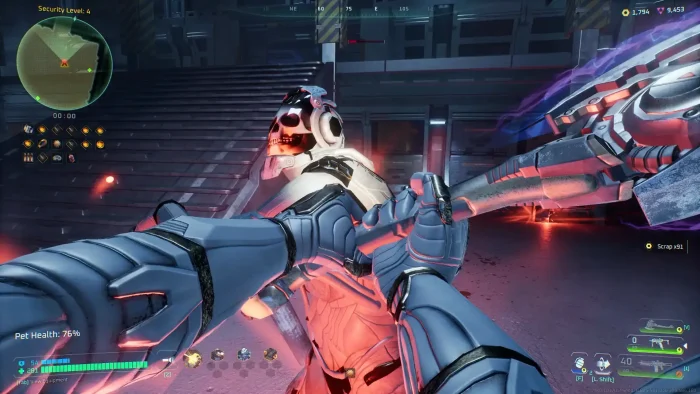 Hit with gun