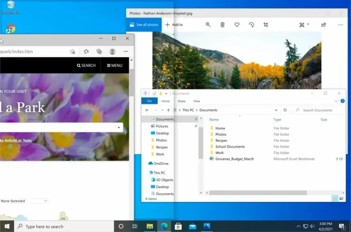 Manage windows