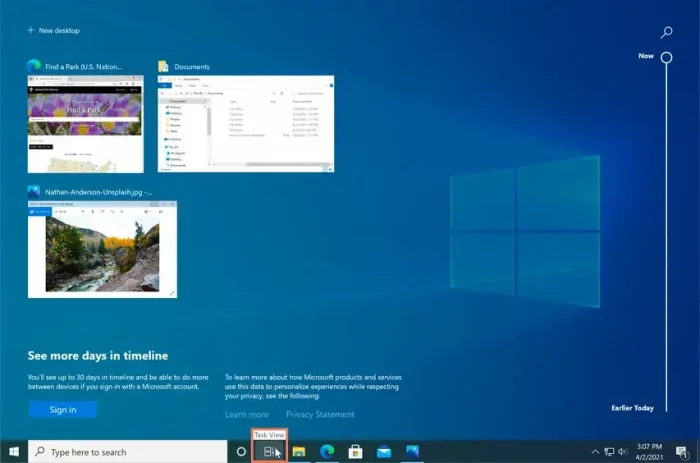 Task view
