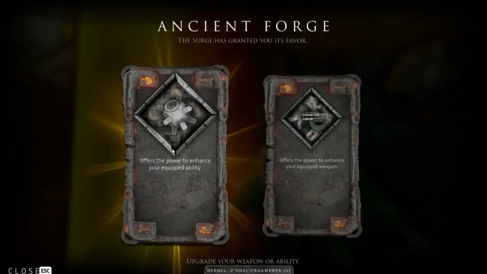 Upgrade weapons