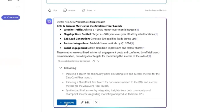 Agent suggest answers