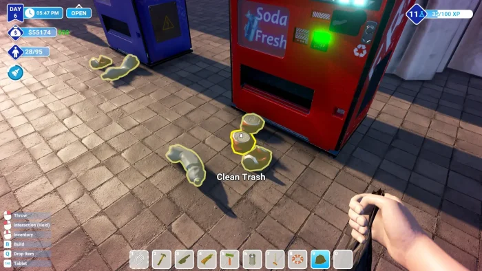 Clean trash