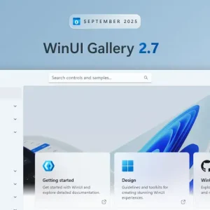 Winui 2 7 homescreen