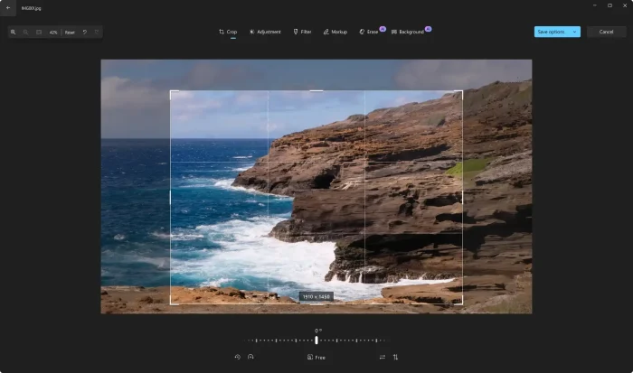 Crop rotate edit photos