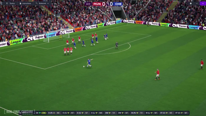 Free kick chelsea vs manchester united