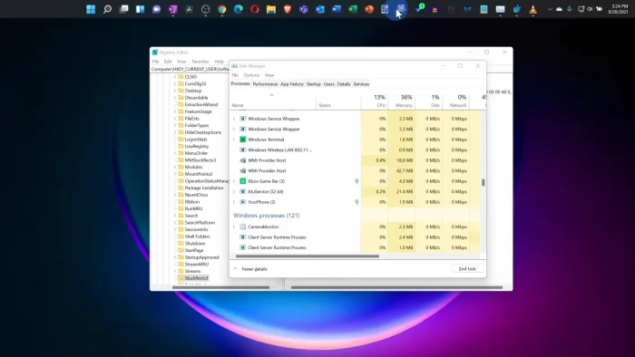 Move taskbar to top 008