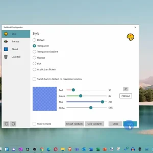 Transparent taskbar 009
