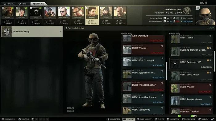 Customize gear escape from tarkov