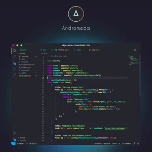 Andromeda vs code theme screenshot