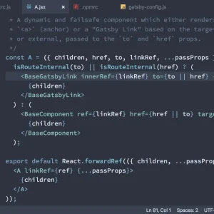 Nord vs code theme screenshot