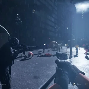 Holding gun graphics