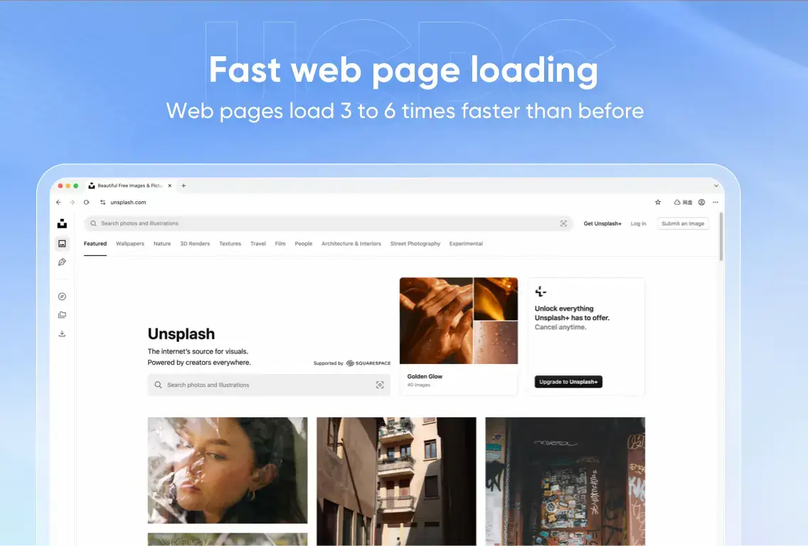 Fast web page loading - UC Browser for Windows - The Ultimate Video Downloader